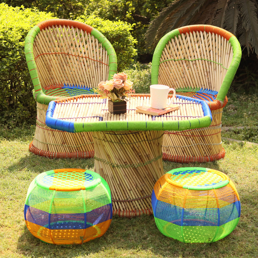 Bamboo chair set hotsell