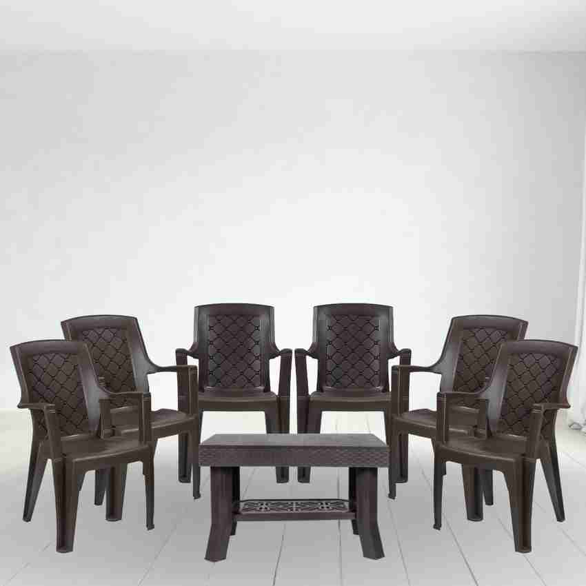 Plastic chair best sale table set online