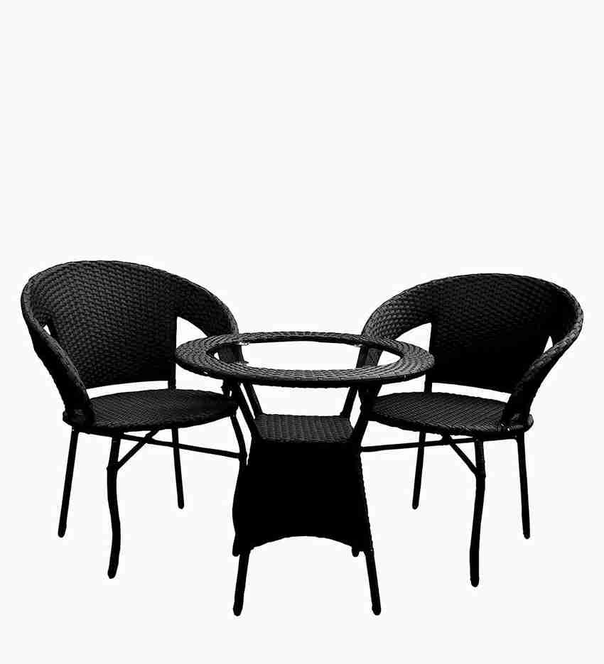 Black online rattan chair