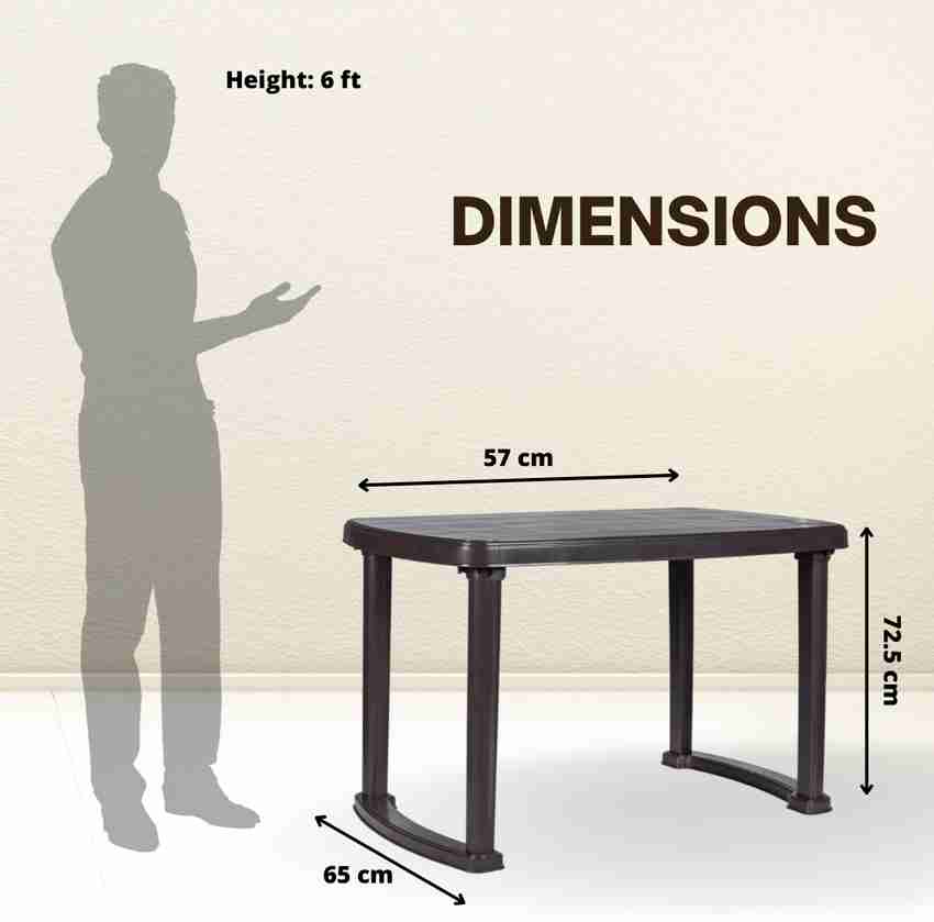 Ankur plastic on sale dining table price