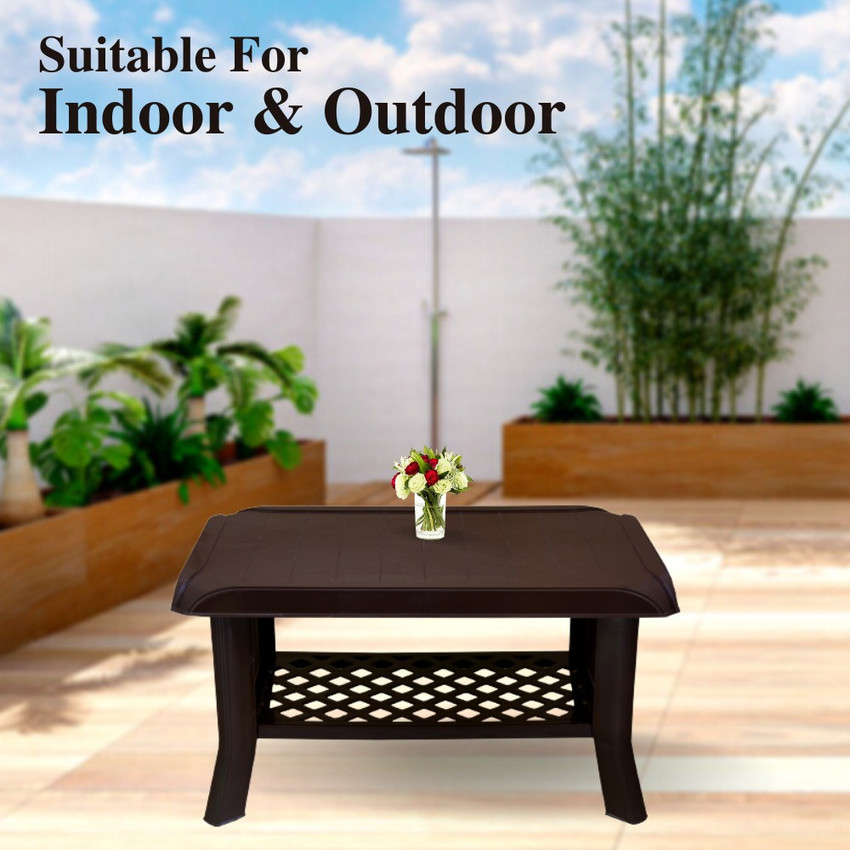 ITALICA Plastic Outdoor Table For Home Plastic Table Garden Center
