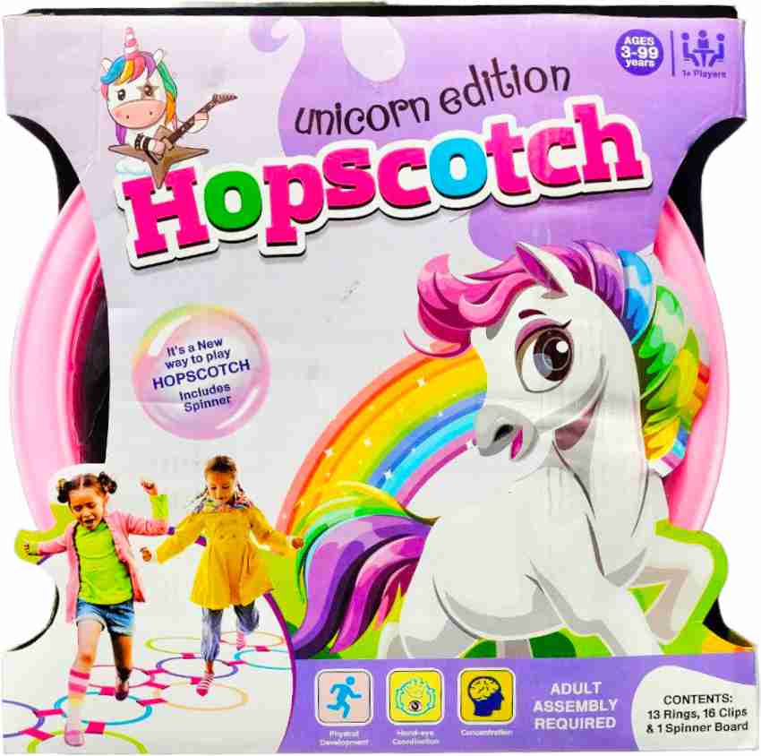 SARASI Unicorn Edition Hopscotch For Kids Includes Spinner