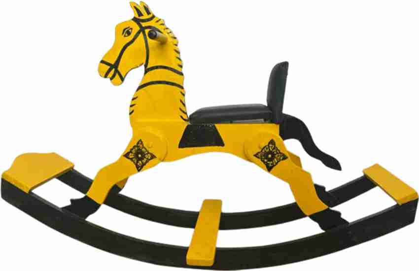 Yellow rocking horse online