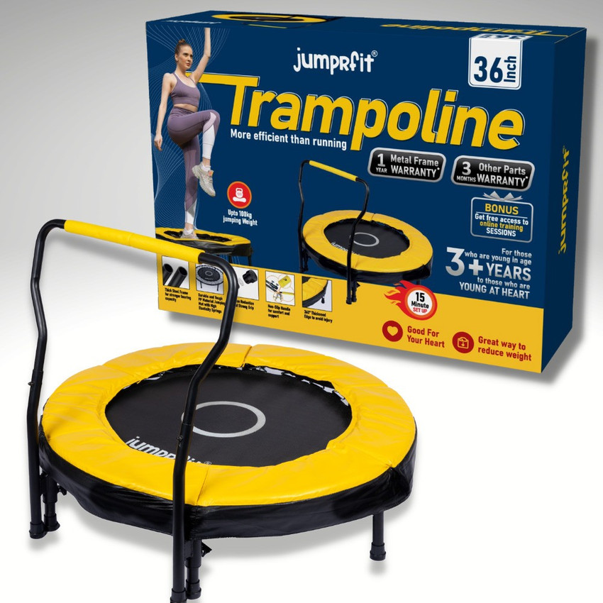 jumprfit Rebounder Trampoline with Handle for Indoor Outdoor Trampoline for kids 36 inch Rebounder Trampoline with Handle for Indoor Outdoor Trampoline for kids 36 inch shop for jumprfit products in I...