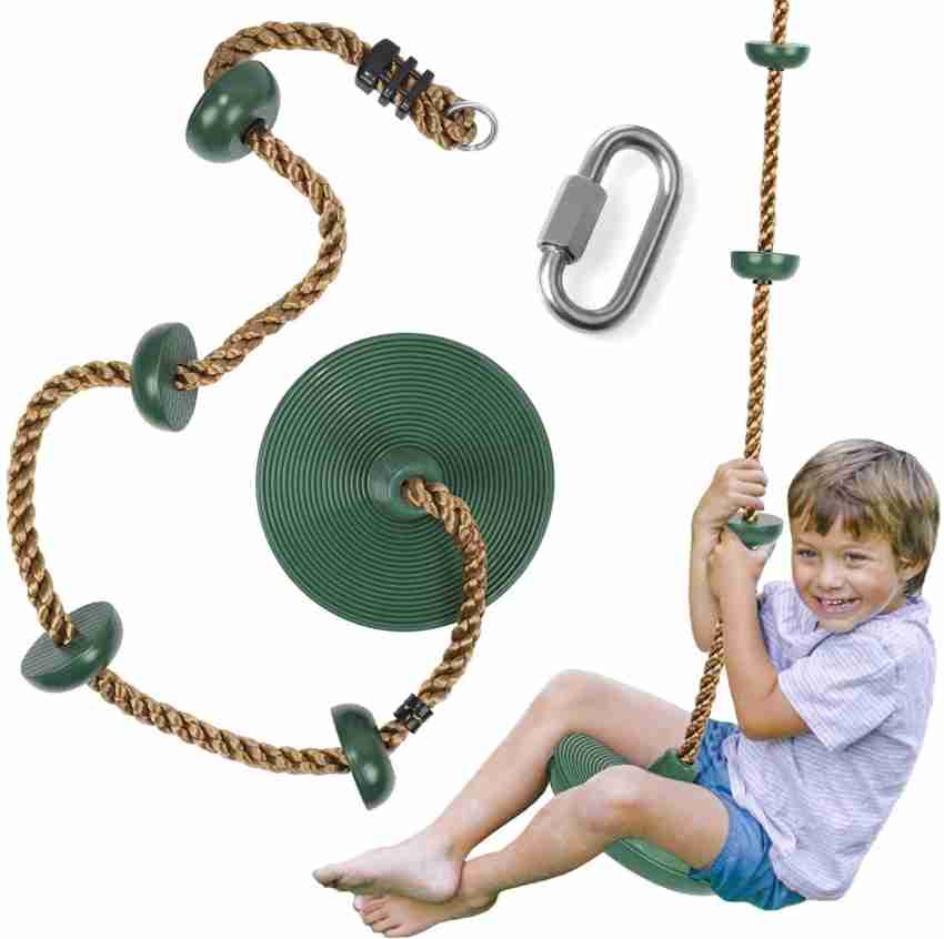 Reznor Platforms Disc Tree Swing Seat & Climbing Knot Rope with