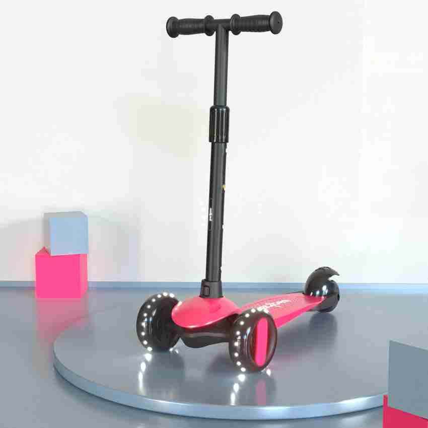 baybee Kids Skate Scooter for Kids 3 Wheel Folding Kick Kids Scooter Baby Runner Scooter for kids Kids Skate Scooter Runner for Kids Smart Skate Scooter Kids Scooter Pink Kids Skate Scooter