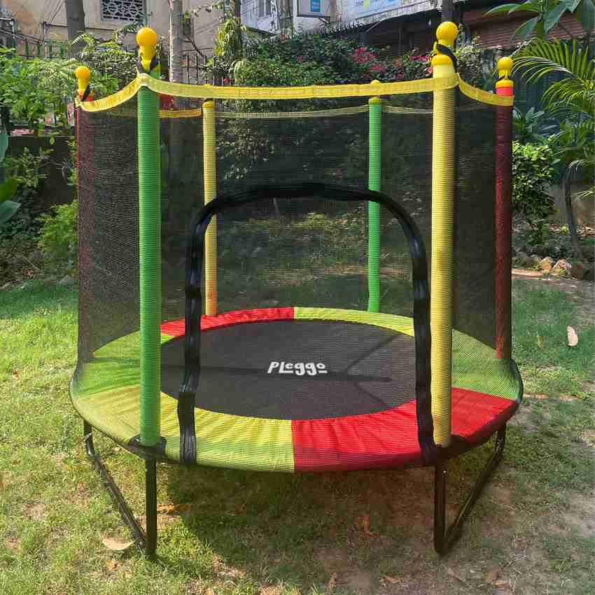 Pleggo Pleggo_ 55 Inch / 4.5 Ft Jumping Trampoline with Net for Kids,  Indoor & outdoor - Pleggo_ 55 Inch / 4.5 Ft Jumping Trampoline with Net for  Kids, Indoor & outdoor .
