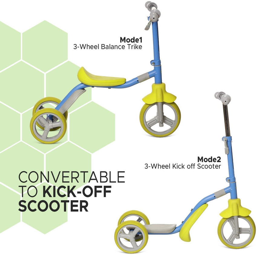 Fun Ride Slick 2 In 1 Scooter For Kids Age Upto 3 Years