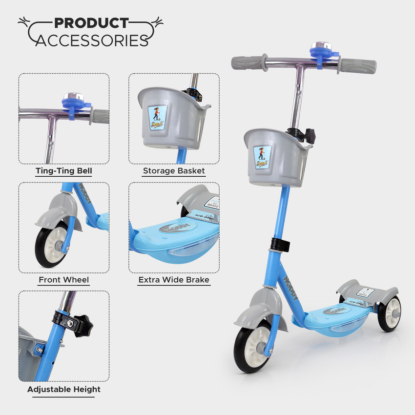 Girls scooter with basket on sale