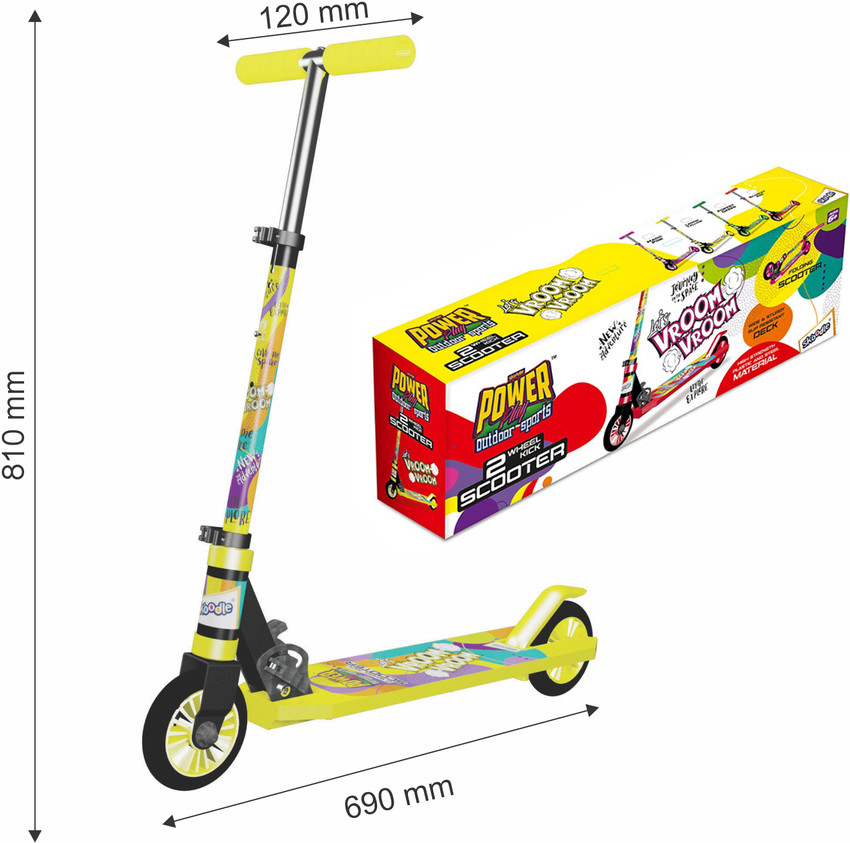 SKOODLE PowerPlay Let s Vroom 2 Wheel Kick Scooter For Kids