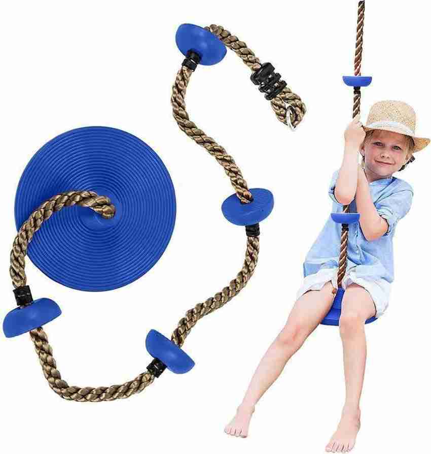 jumprfit Platforms Disc Tree Kids Swing Seat and Climbing Knot