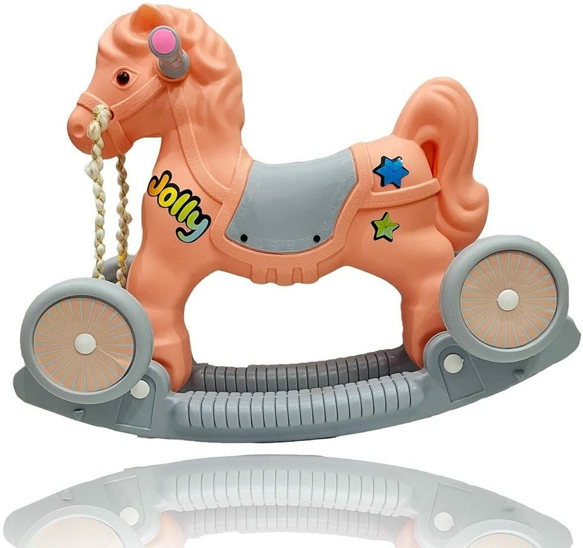 VAARA G PLASTIC PONNY HORSE WITH ROCKING FUNCTION AND RUNNING PLASTIC PONNY HORSE WITH ROCKING FUNCTION AND RUNNING Buy VERY ATTRACTIVE KIDS JOLLY HORSE ROCKER AND RIDE ON toys in