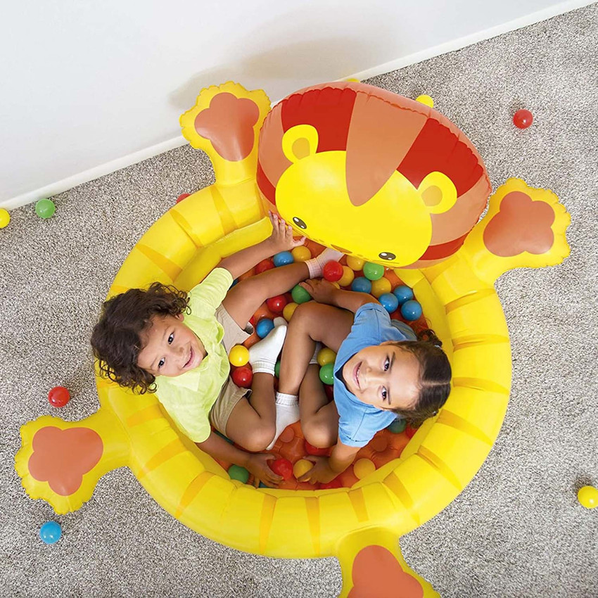 Inflatable baby ball pit top