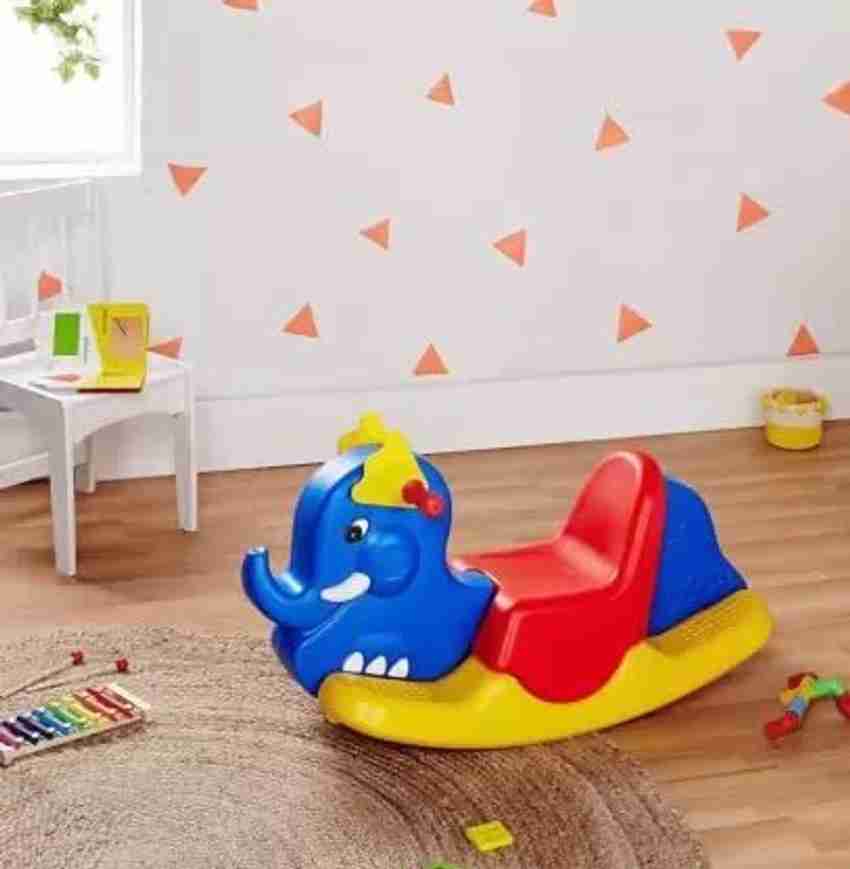 Mother s Love Plastic Elephant Rocker Ride on Indoor Outdoor Baby