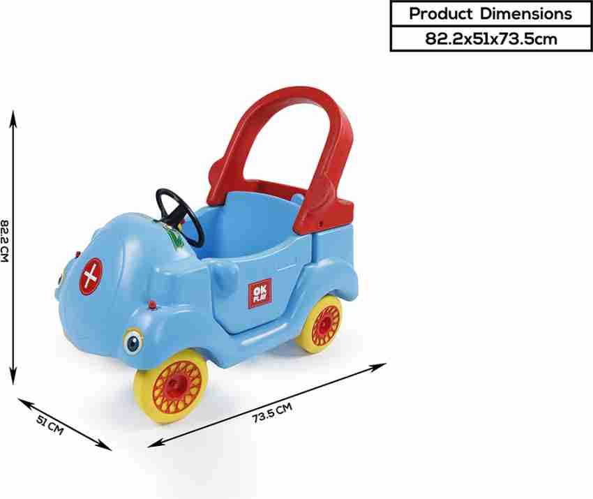 OK PLAY COUPE CAR - SKY BLUE - OK Play Toys