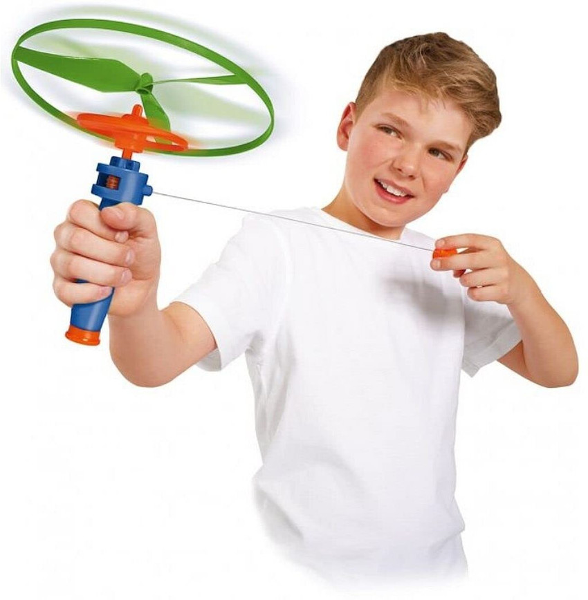 AP KIDS 3 in 1 Flying Saucer Toys for Kids Pull String Flying Wheels Spinning Top 3 in 1 Flying Saucer Toys for Kids Pull String Flying Wheels Spinning Top