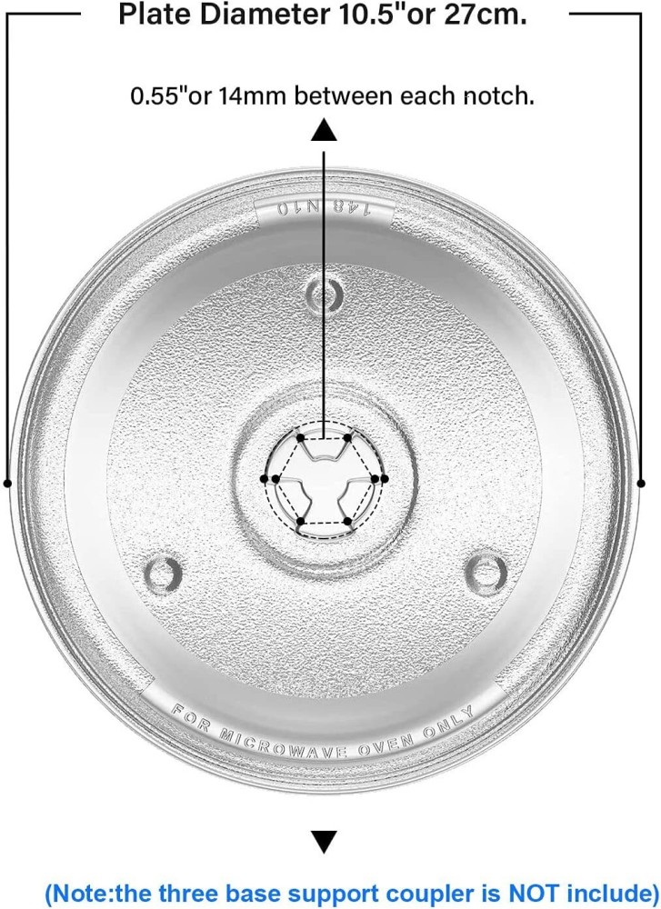 NEW Microwave Turntable Glass Plate 10 5/8 270mm Fits Several Models