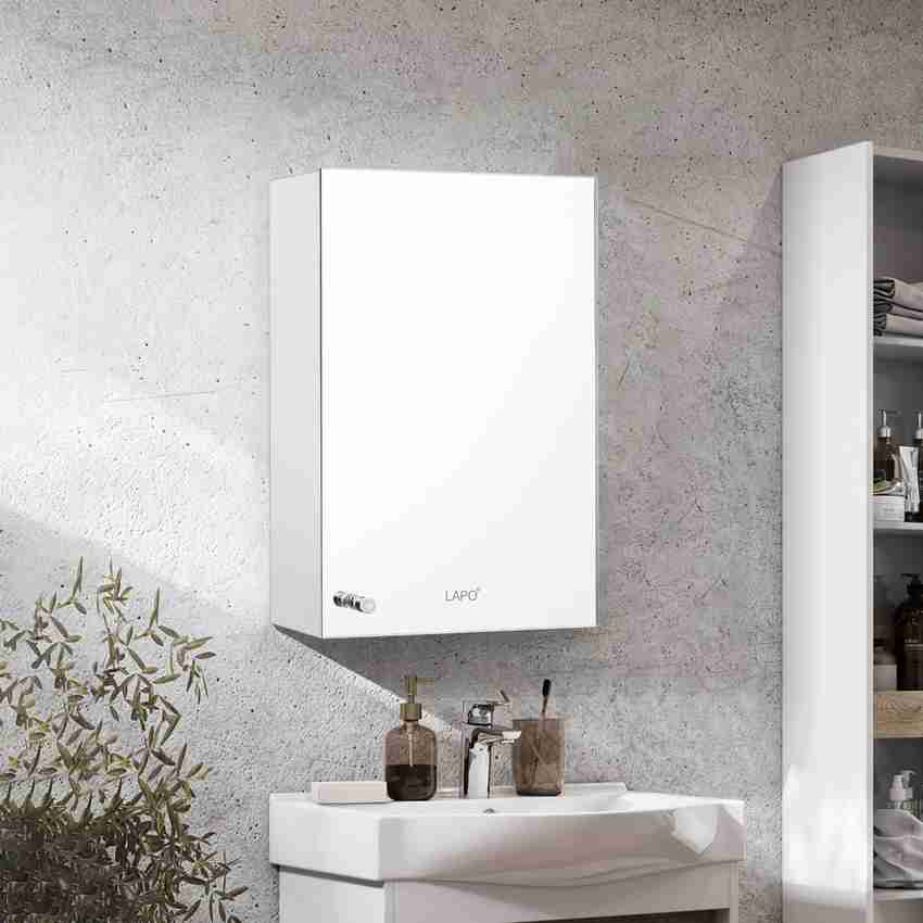 LAPO Mirror Cabinet 14x20 Inches Overhead Storage Shelf Price in