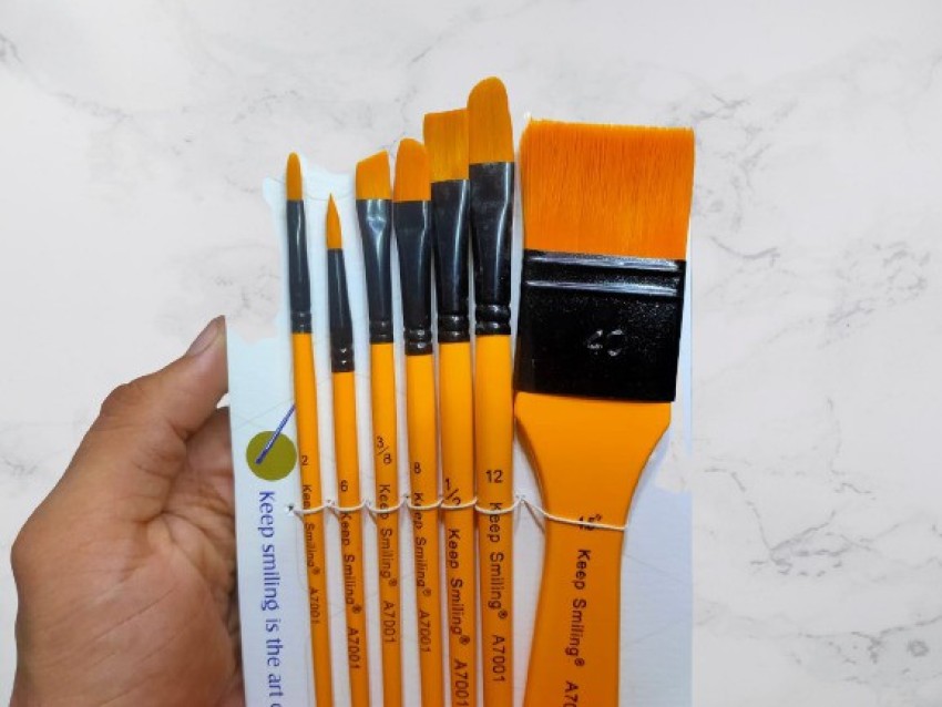 Natural Bristle Professional Paintbrushes Set 15pcs Long Handled Paint  Brushes F