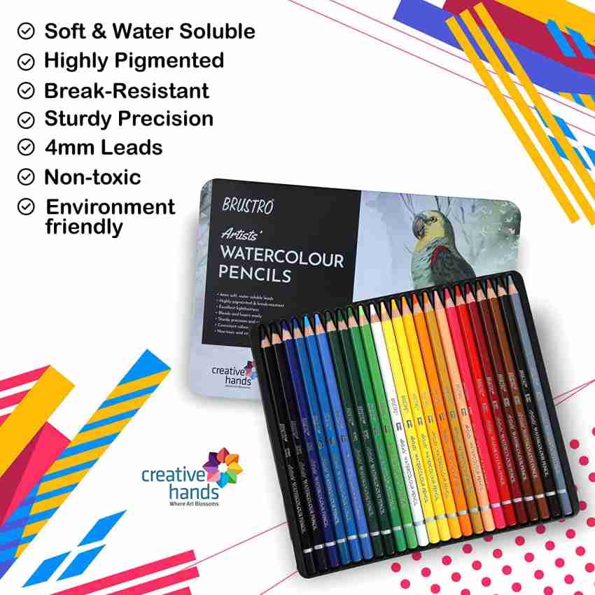 Brustro Aquarelle Brush Pen Set of 24 - Creative Hands