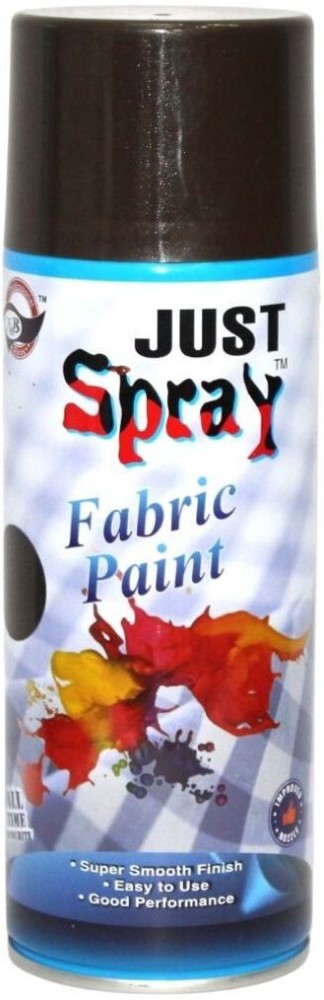 Just Spray (Thailand) black Fabric spray paint fabric  painting Art craft DIY decor FR9005 