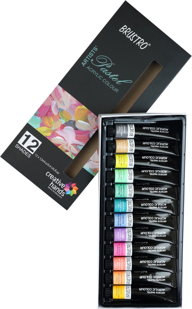 BRuSTRO Artists ' Acrylic Pastel Colour Set of 12