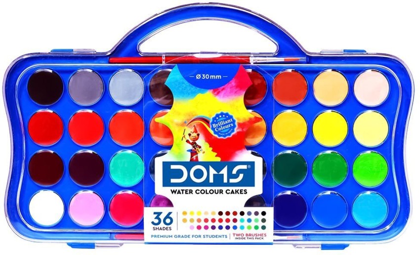 Doms Water Colour Cakes 24 Shades - Multicolour