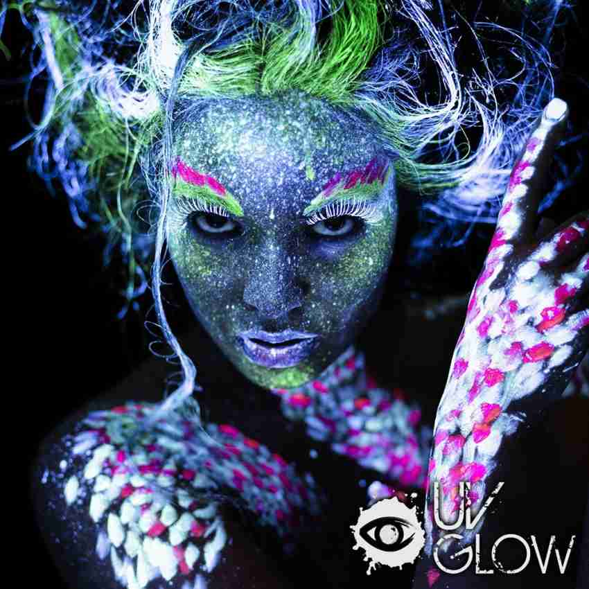 8 Tubes 10ml/0.34oz Uv Neon Face & Body Paint 8 Colors Neon