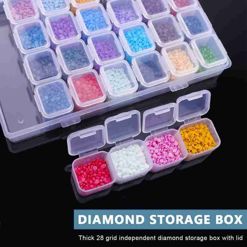 28 Grid Storage Box for 5D Diamond Painting Drills - DiamondByNumbers - Diamond  Painting art