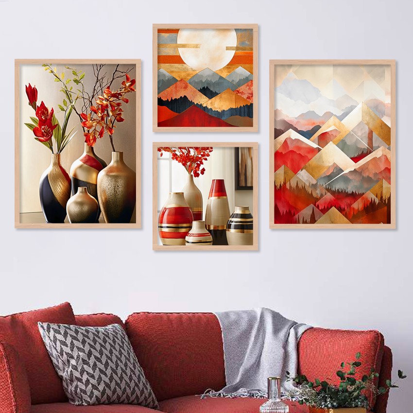 KOTART Aesthetic Decorative Wall Decor Painting with Frame for