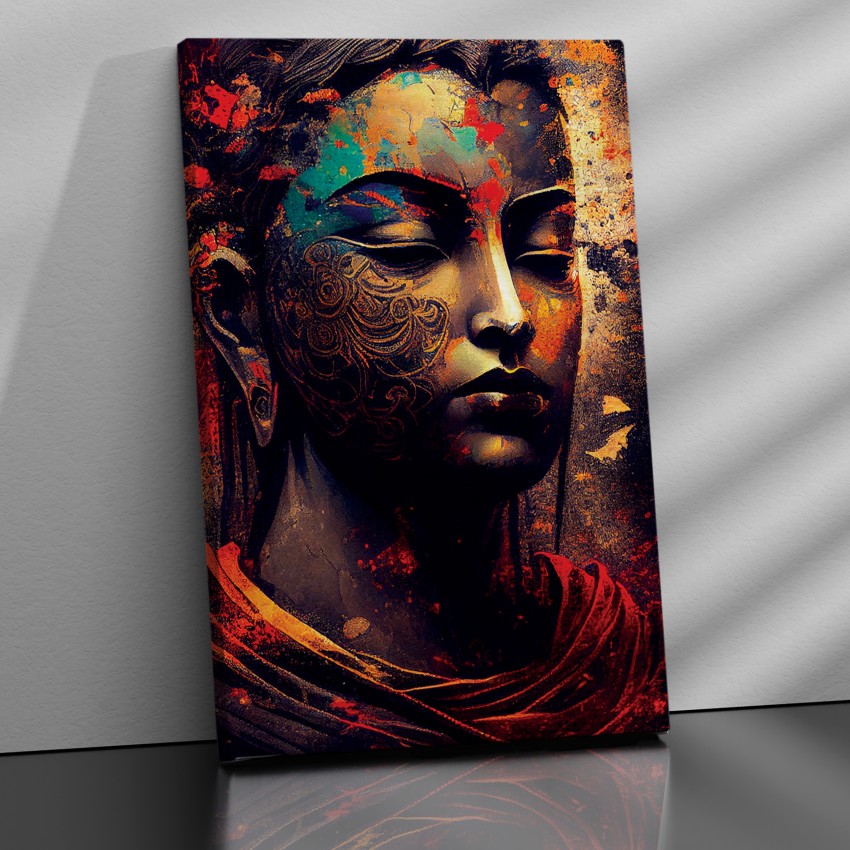 Buy Oil Paint Buddha Canvas Painting (24 x 36 Inch, Blue) Online in India  at Best Price - Modern Wall Arts - Home Decor - Furniture - Wooden Street  Product