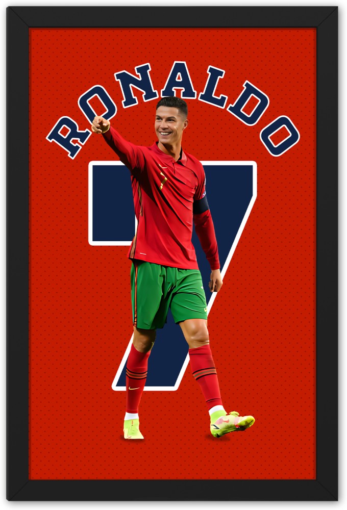 Ronaldo Manchester Jersey Framed Poster for Room & Office(10x13