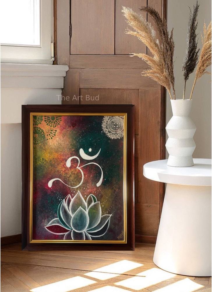 Handmade Spiritual OM Painting for home and office decor