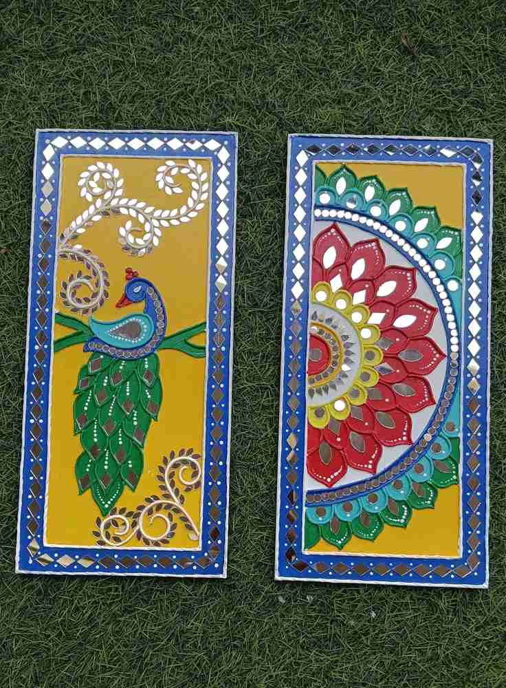 Rema Fabtex Art Lippan Art Mirror Wall Decor Handmade Wall Art