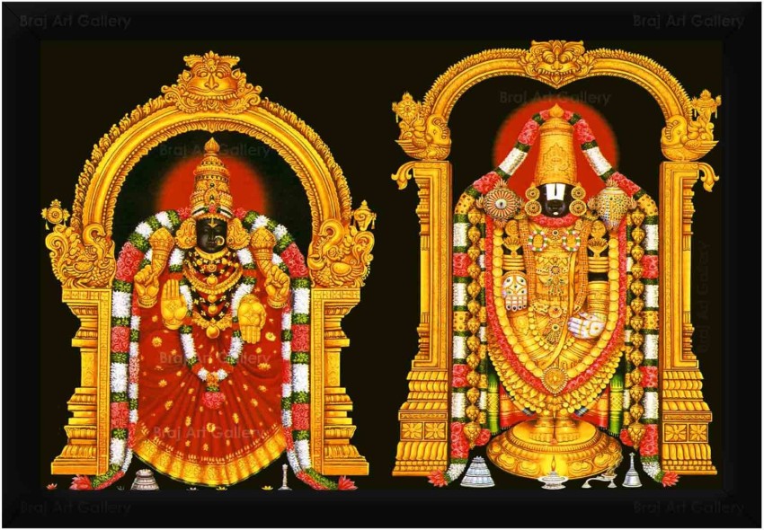Fiber Balaji Padmavati Shanku Chakra for Decoration