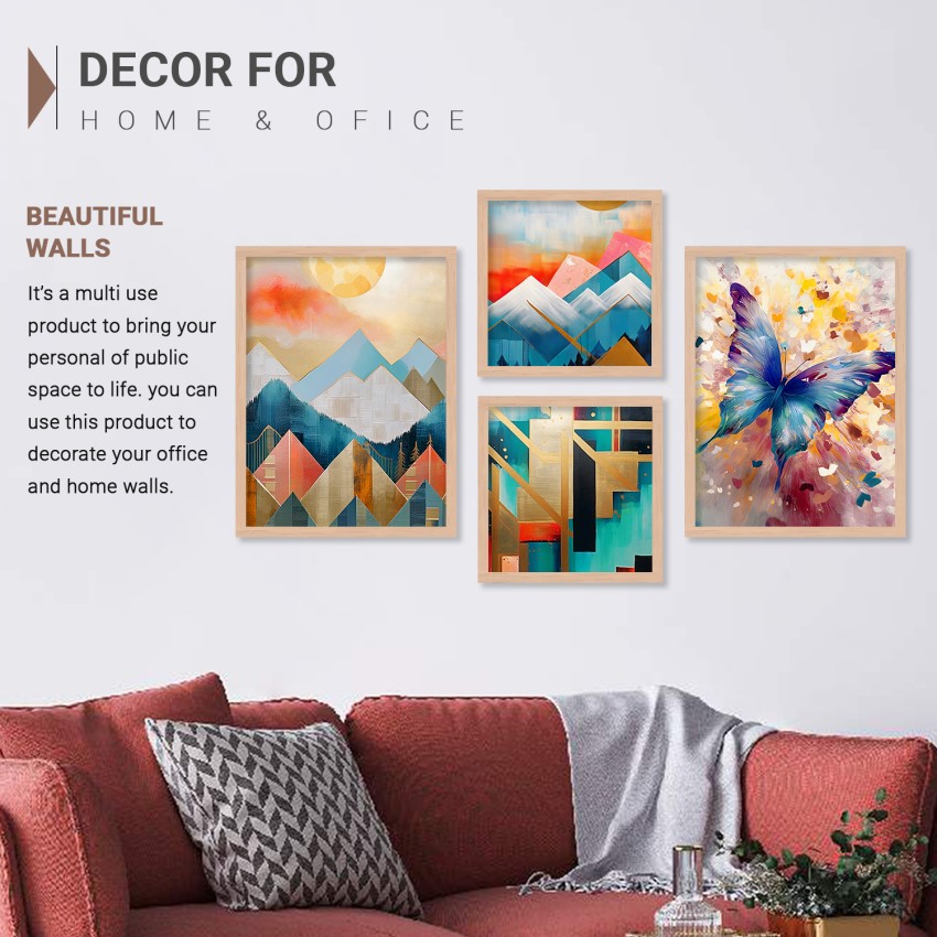 KOTART Aesthetic Decorative Wall Decor Painting with Frame for Home - –  Kotart