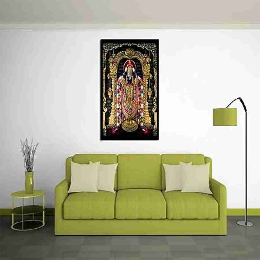 Devotional Tirupati Balaji Painting / Framed Wallart