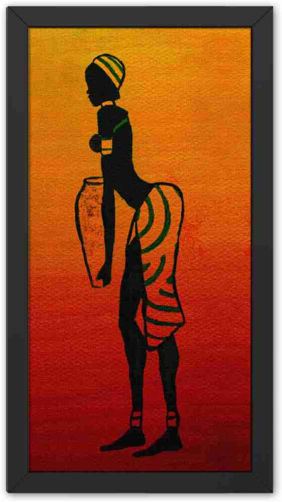 Ritwika's Modern Art Tribal Village Lady, Women Multicolored Wall Art  Painting Digital Reprint 13.5 inch x 9.5 inch Painting Price in India - Buy  Ritwika's Modern Art Tribal Village Lady
