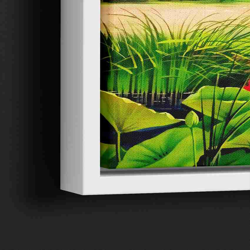 GIFTMASTER Young Boy Fishing In River Landscape Painting Wall Art Canvas 16  inch x 24 inch Painting Price in India - Buy GIFTMASTER Young Boy Fishing  In River Landscape Painting Wall Art