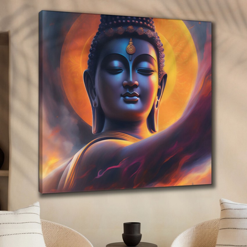 Buy Oil Paint Buddha Canvas Painting (24 x 36 Inch, Blue) Online in India  at Best Price - Modern Wall Arts - Home Decor - Furniture - Wooden Street  Product