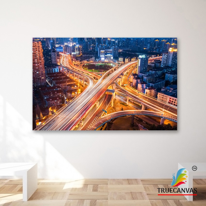 SHANGHAI NIGHTS Poster Painting 2024 canvas 16*24 inch