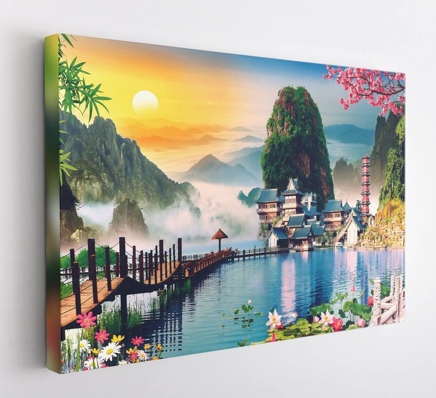 Scenery painting shop