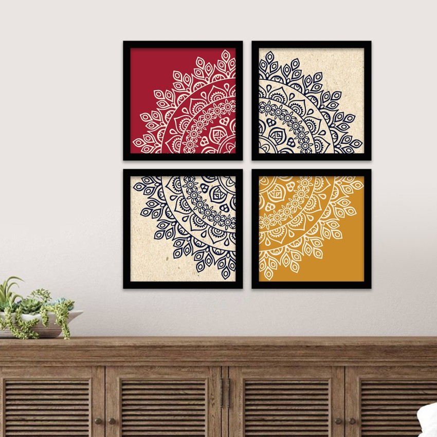 KALIT KALA DECOR Mandala Art Wall Painting Frame For Living Room -006  Digital Reprint 11 inch x 11 inch Painting Price in India - Buy KALIT KALA DECOR  Mandala Art Wall Painting Frame For Living Room -006 Digital Reprint 11  inch x 11 inch Painting