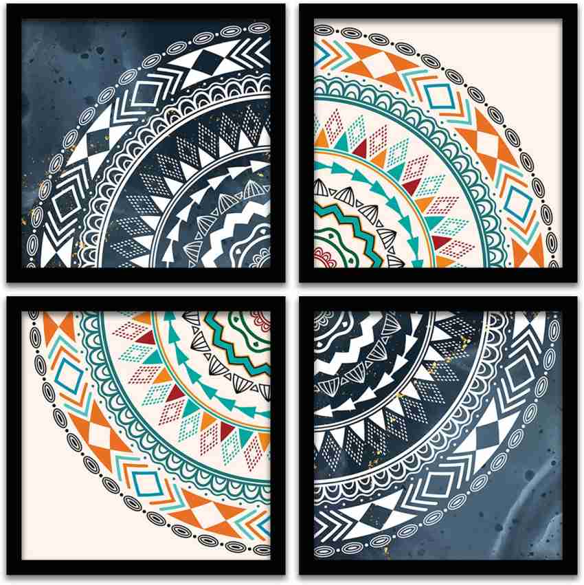 Rainbow Arts Modern Mandala Art Wall Paintings with Frame - Framed Paintings  for Home Decor Digital Reprint 11 inch x 11 inch Painting Price in India -  Buy Rainbow Arts Modern Mandala