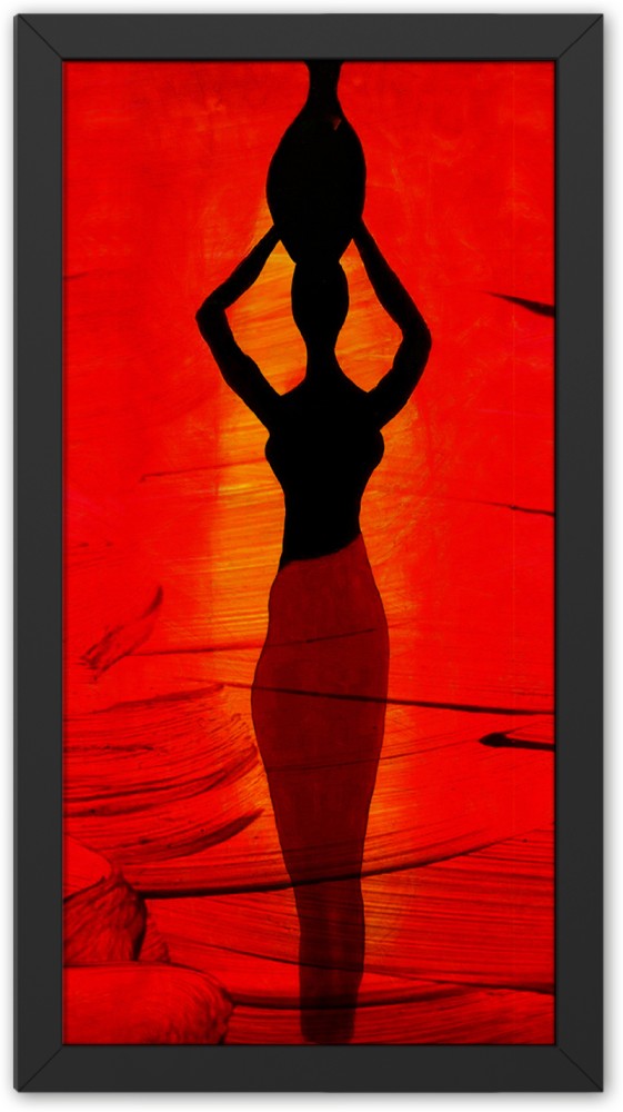 Ritwika's Tribal African Village Lady Modern Art Framed Digital Reprint  13.5 inch x 7.5 inch Painting Price in India - Buy Ritwika's Tribal African Village  Lady Modern Art Framed Digital Reprint 13.5 inch x 7.5 inch Painting online  at