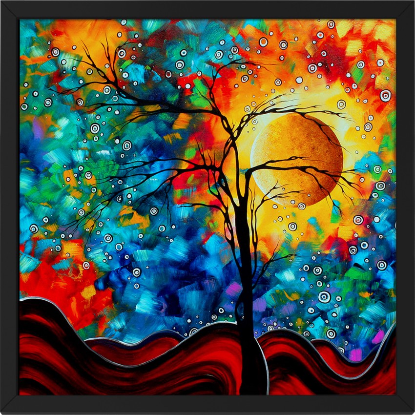 Art Factory Abstract Modern Art Tree Landscape Painting (12x 18) Canvas  Art - Nature posters in India - Buy art, film, design, movie, music, nature  and educational paintings/wallpapers at