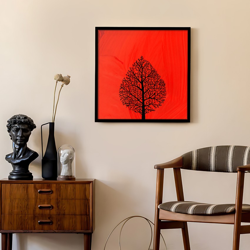 Paint it Black  Red art painting, Bedroom art painting, Painting