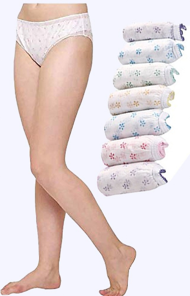 Buy Doberyl Women's Cotton Disposable Panties (10, Panty) White at