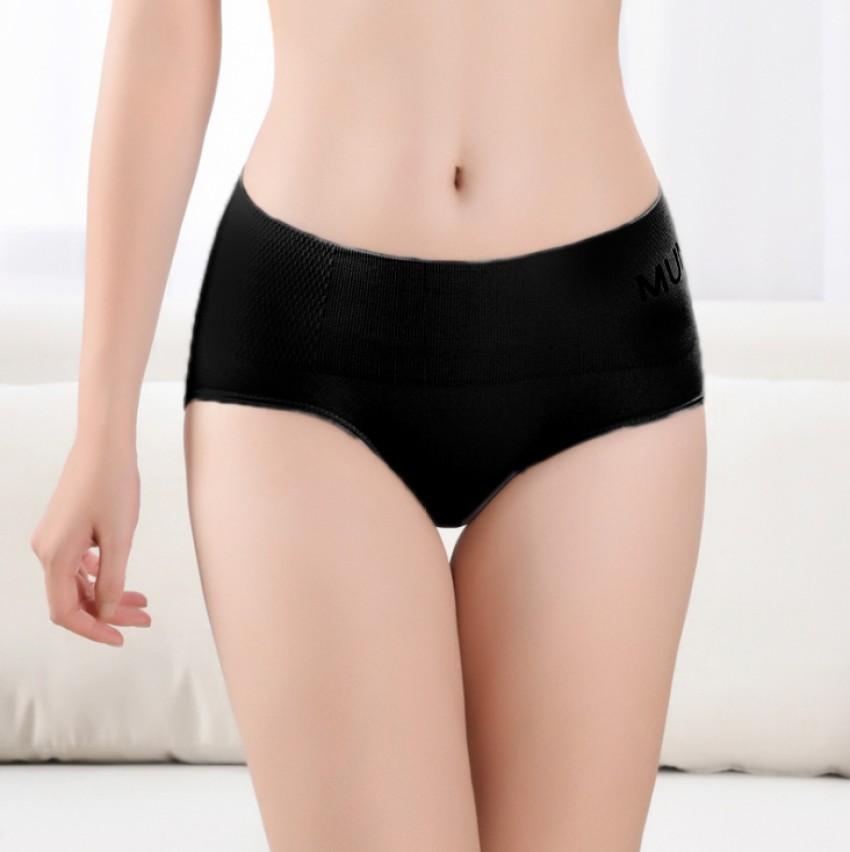 MUNAFIE Women Bikini Black Panty - Buy MUNAFIE Women Bikini Black Panty  Online at Best Prices in India