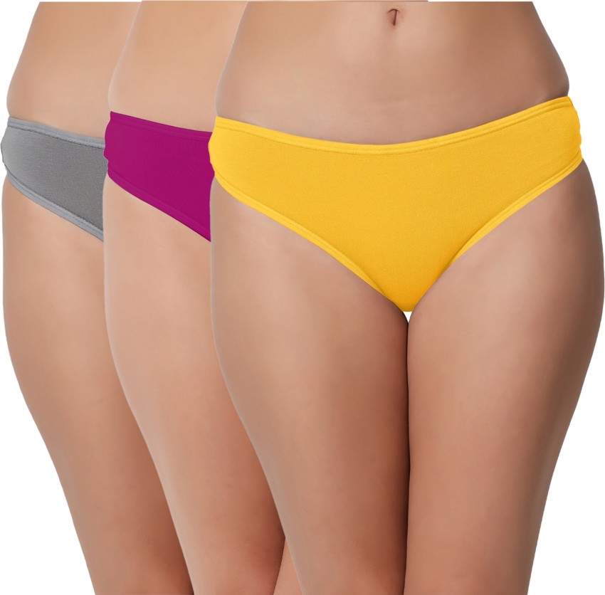 Buy Bleeding Heart Bikini Panties For Women's Pack of 3 Online at